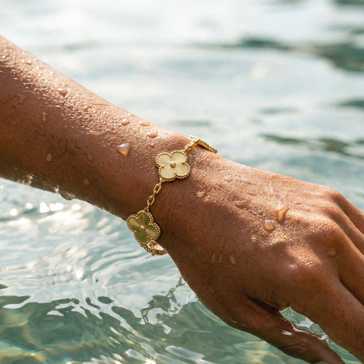 Pulsera de Oro Trébol