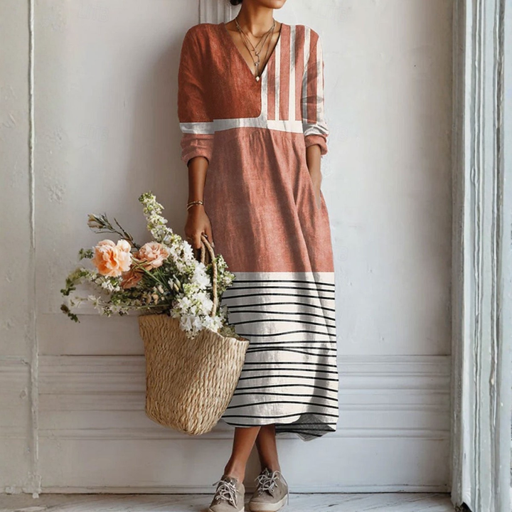 Vestido cómodo Zoe con estampado de flores