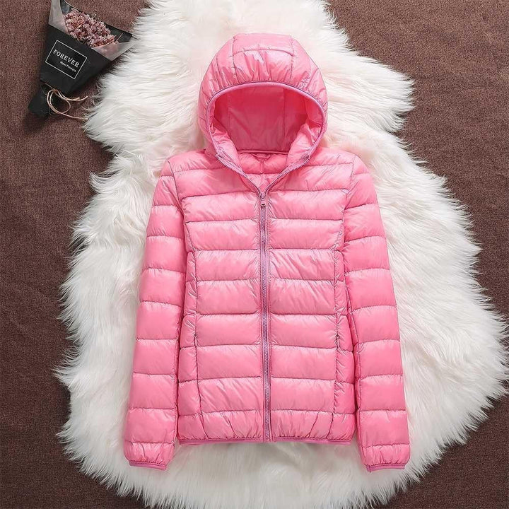 Nathalie | Chaqueta de plumón para mujeres con capucha
