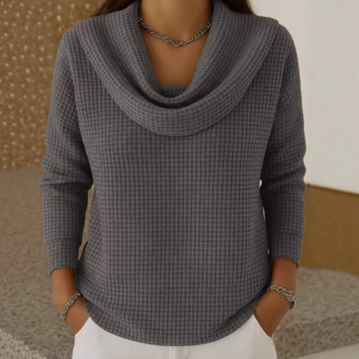 Amber™ | Suéter cálido con elegante escote en cascada