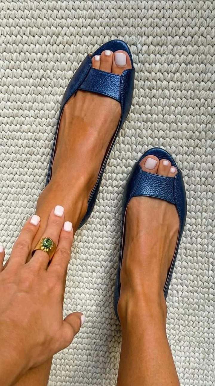 Sandalias cómodas en oro Adelina