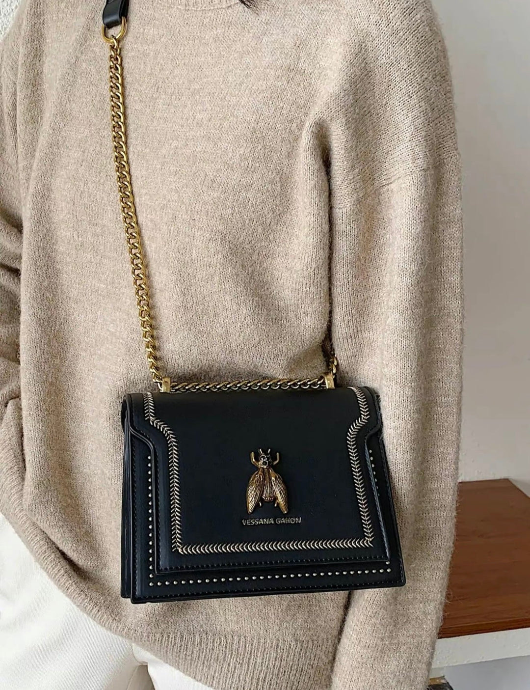 Éloria París - Bolso de mano de cadena de lujo
