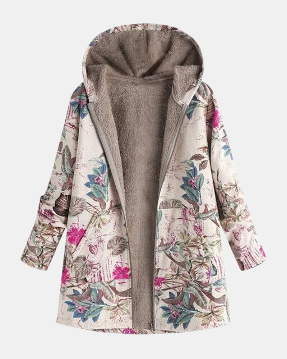 Ivy - Chaqueta de Forro Polar Botánico Pastel