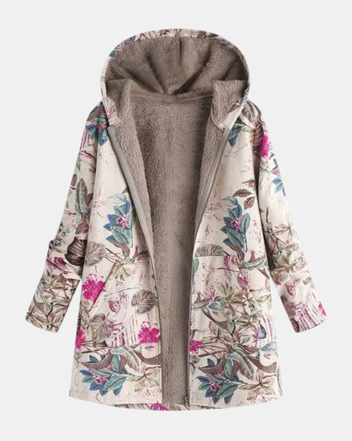 Ivy - Chaqueta de Forro Polar Botánico Pastel