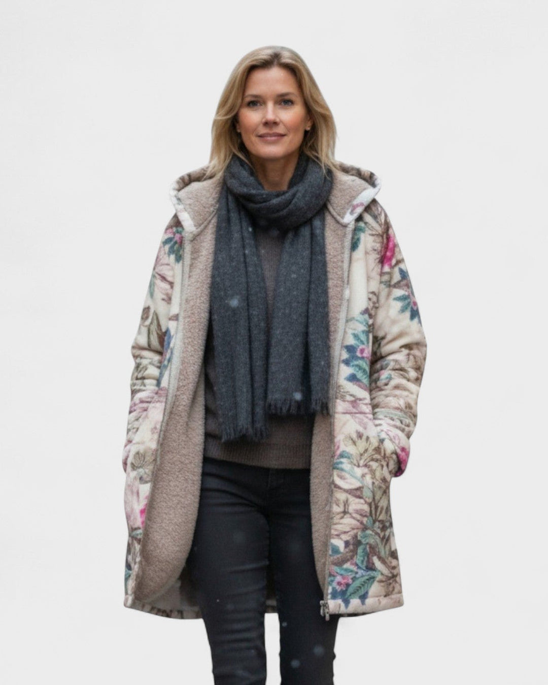 Ivy - Chaqueta de Forro Polar Botánico Pastel