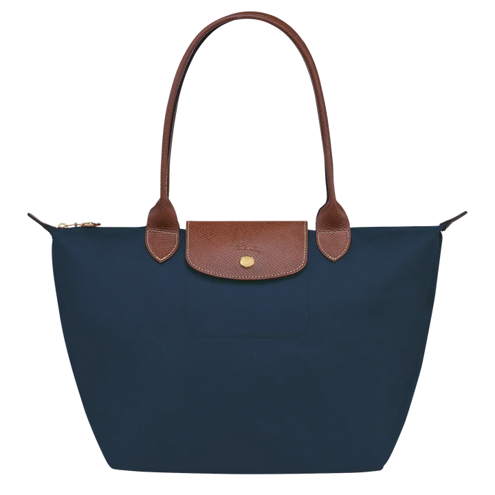 Bolso Clásico - Tote Le Pliage Mediano, Azul Marino