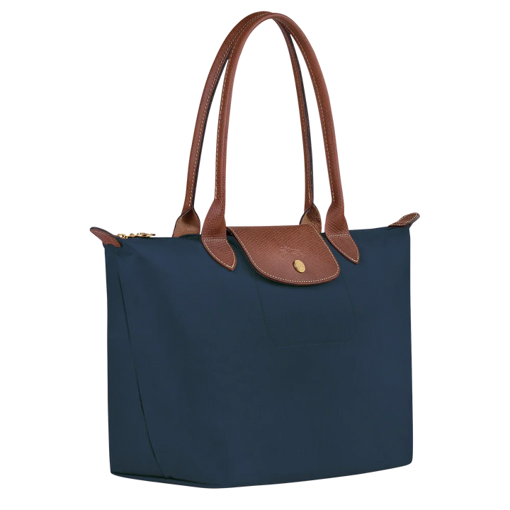Bolso Clásico - Tote Le Pliage Mediano, Azul Marino