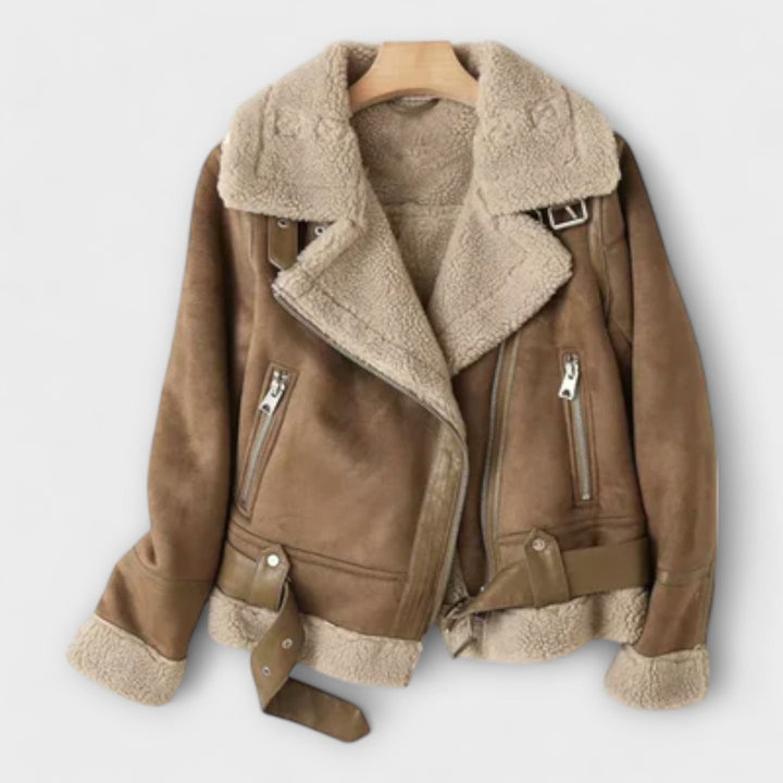 Catarina - Chaqueta de cuero piloto