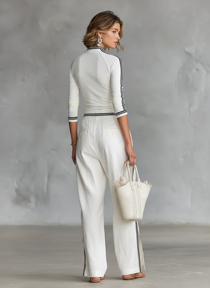 Conjunto Deportivo Pantalón Ancho con Cuerda