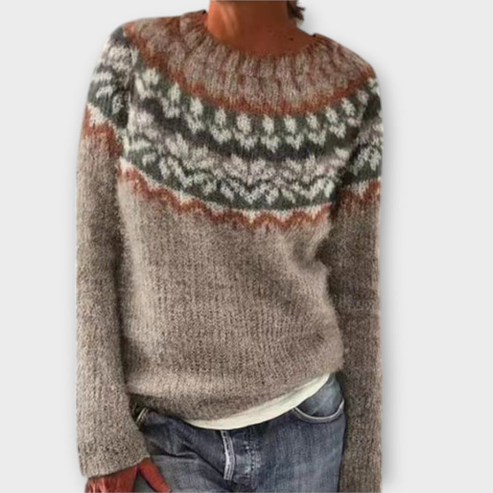Suéter vintage tejido para mujeres