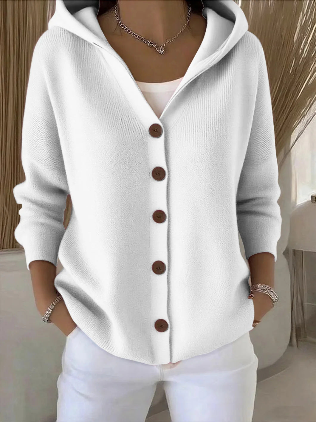Zoé | Cardigan de Punto con Capucha