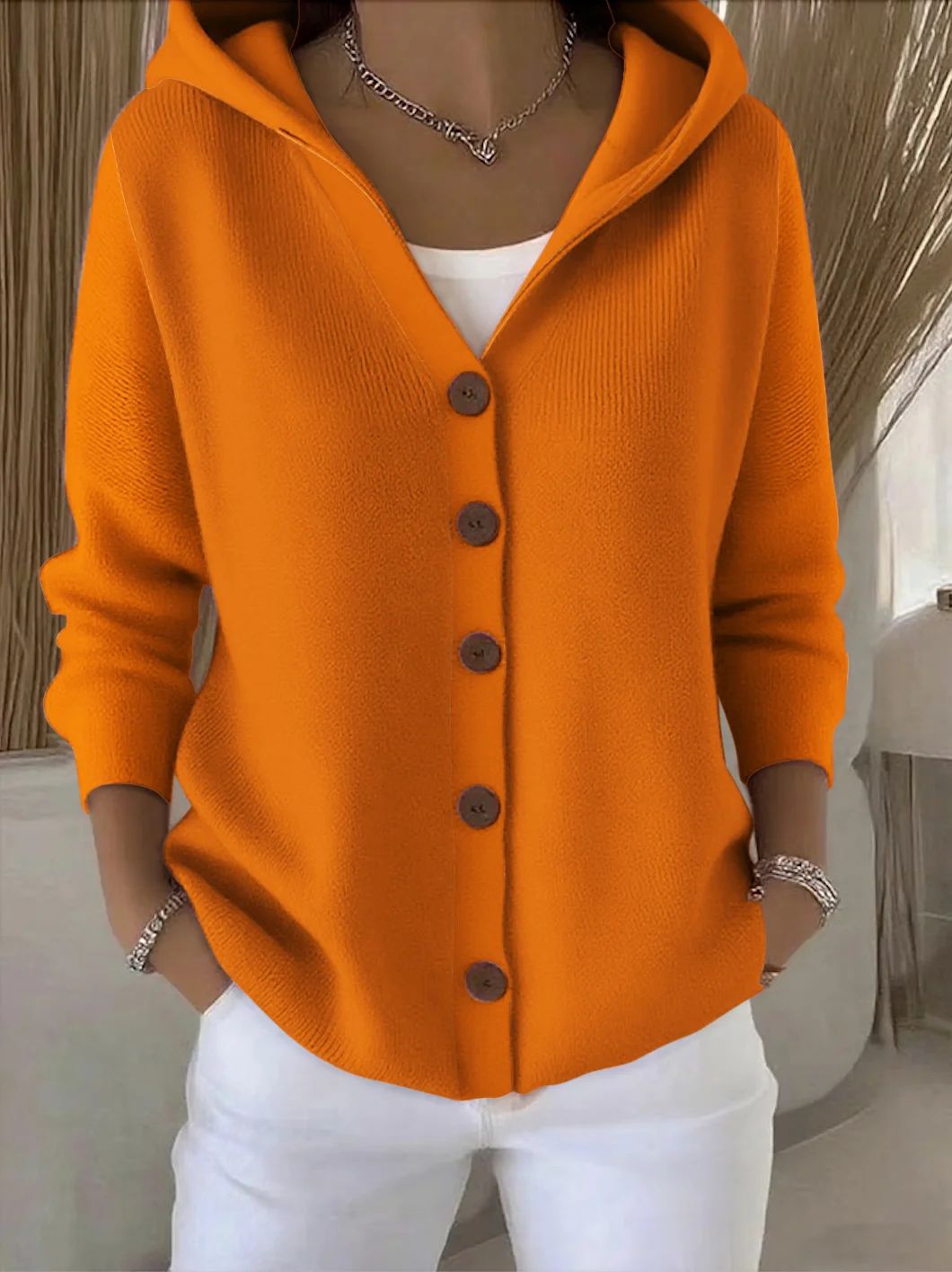 Zoé | Cardigan de Punto con Capucha