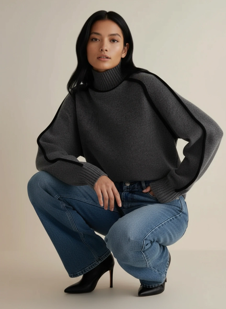 Maria™ | Suéter de cuello alto esencial