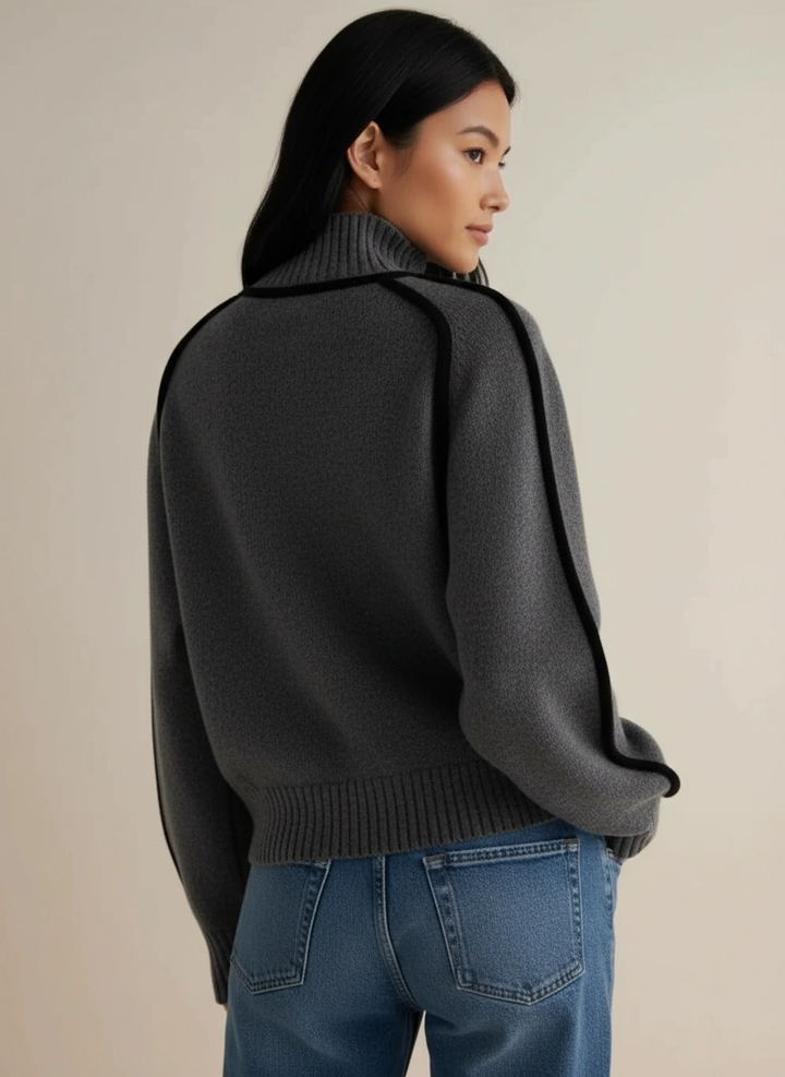 Maria™ | Suéter de cuello alto esencial