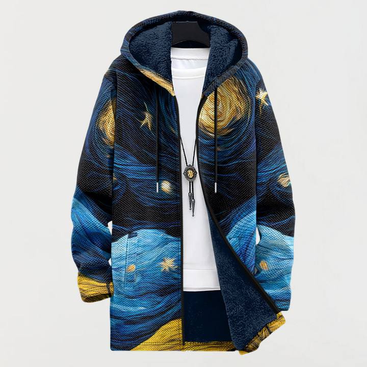 Chaqueta con diseño de cielo estrellado