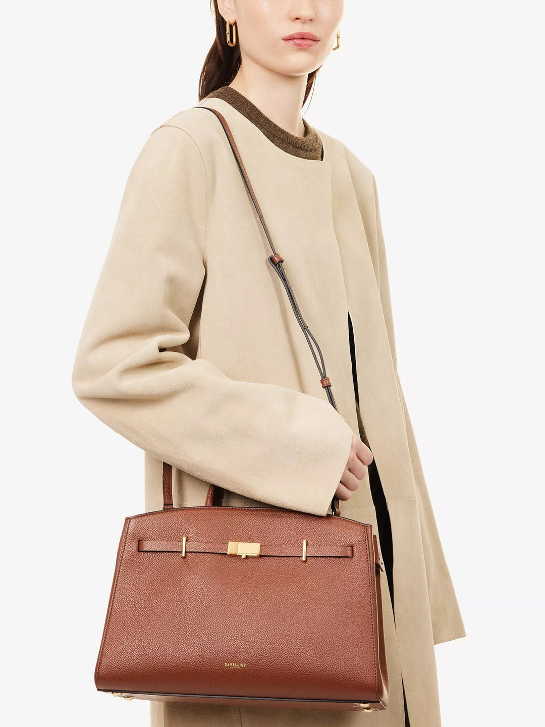 Amélisse - Bolso de cuero midi elegante