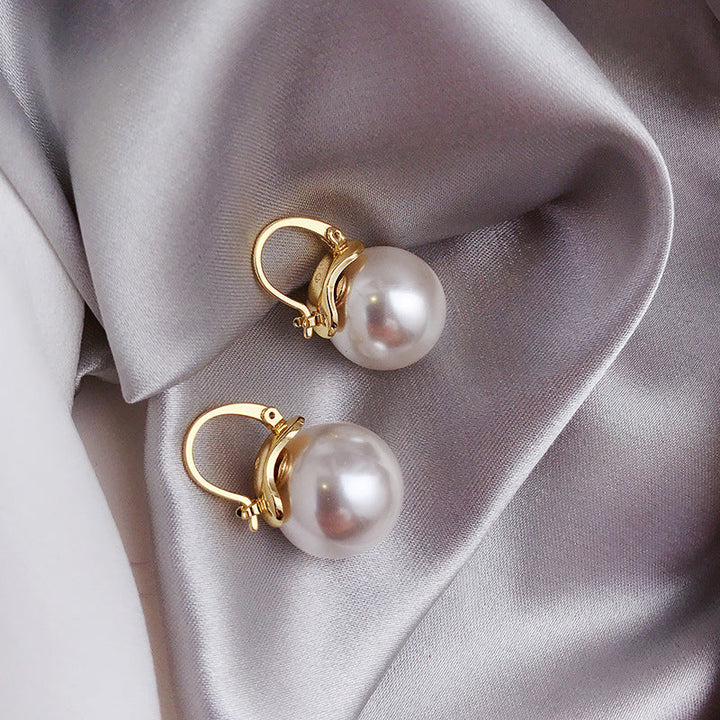Pendientes de Perlas Gruesas de Oro