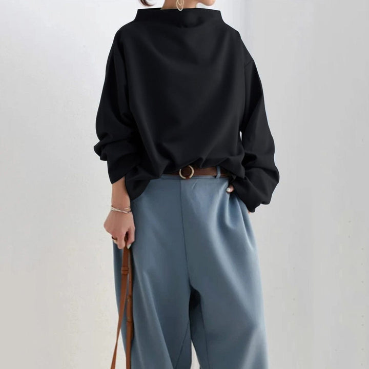 Mona | Top relajado con cuello alto