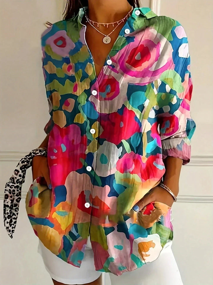 Astrid | Blusa con estampados coloridos