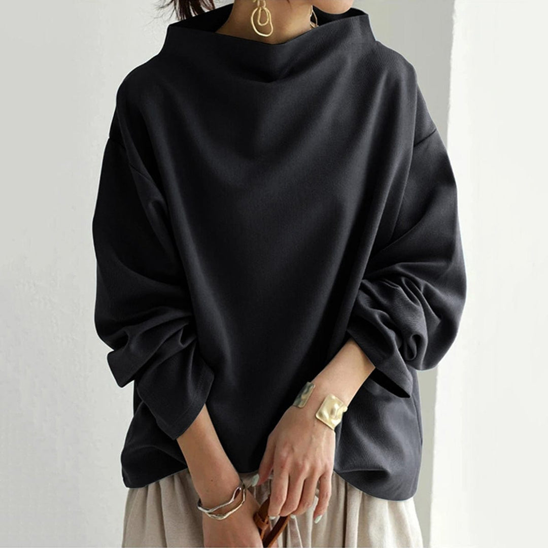 Mona | Top relajado con cuello alto