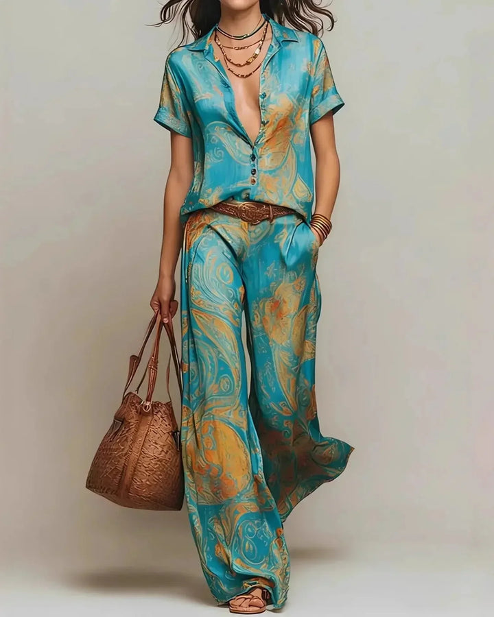 Talia™ | Conjunto Bohemio Confortable de Dos Piezas