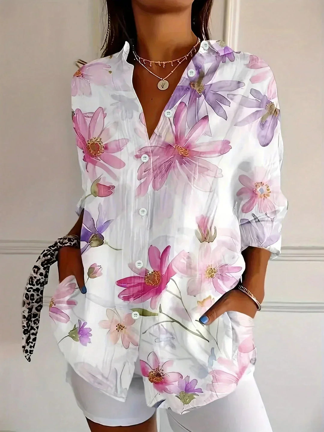 Astrid | Blusa con estampados coloridos