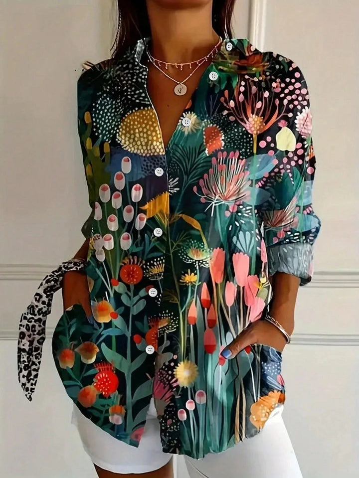 Astrid | Blusa con estampados coloridos