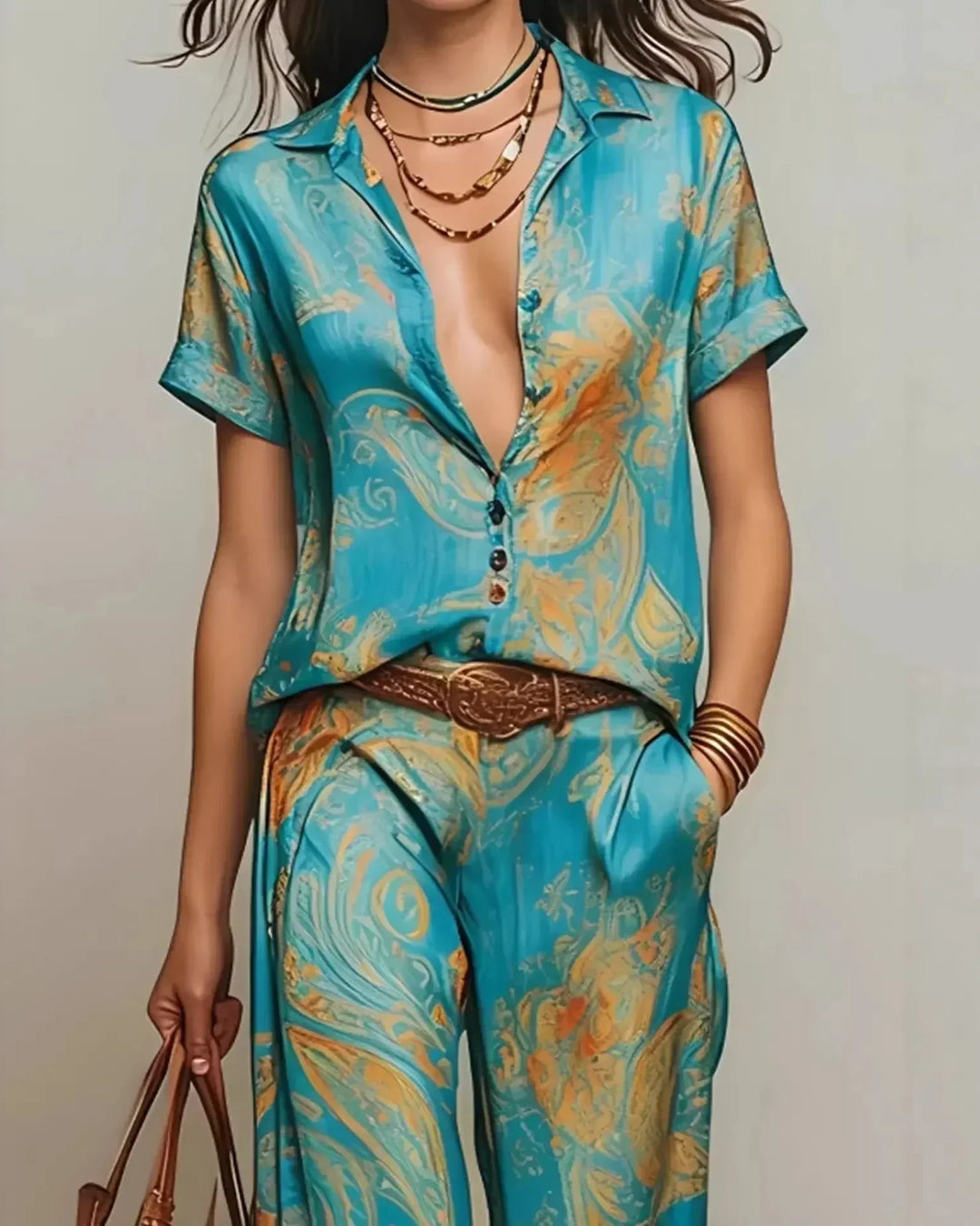 Talia™ | Conjunto Bohemio Confortable de Dos Piezas
