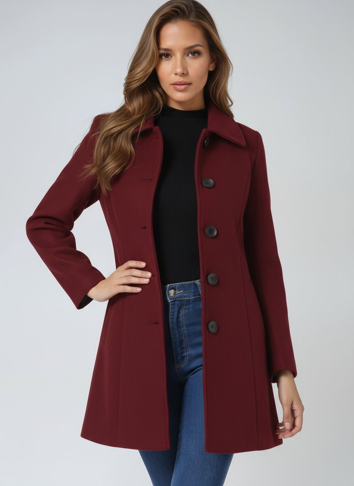 Birgit™ | Abrigo de invierno con botonadura
