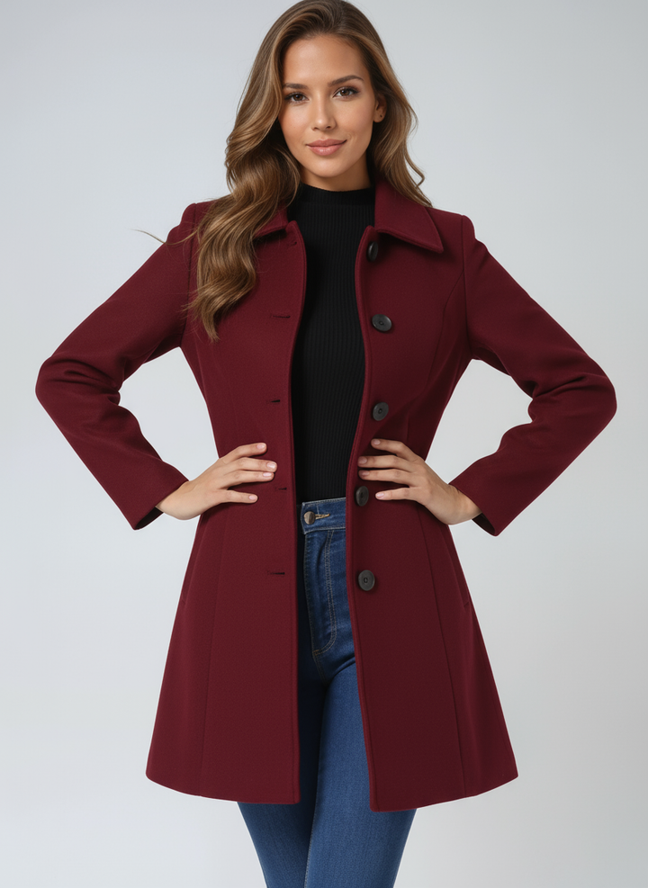 Birgit™ | Abrigo de invierno con botonadura
