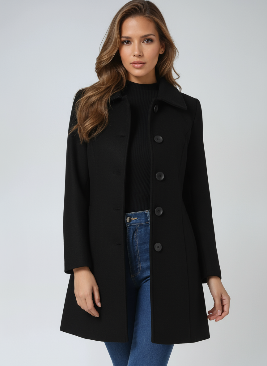 Birgit™ | Abrigo de invierno con botonadura