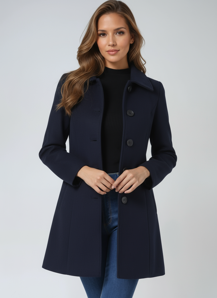 Birgit™ | Abrigo de invierno con botonadura