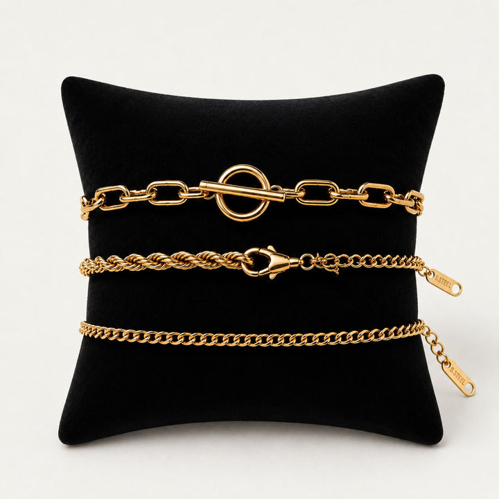 Conjunto de Pulseras de Lujo Diario