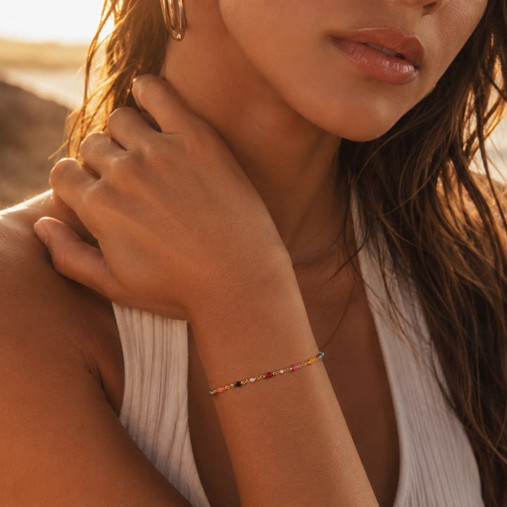Pulsera de Perlas Atardecer