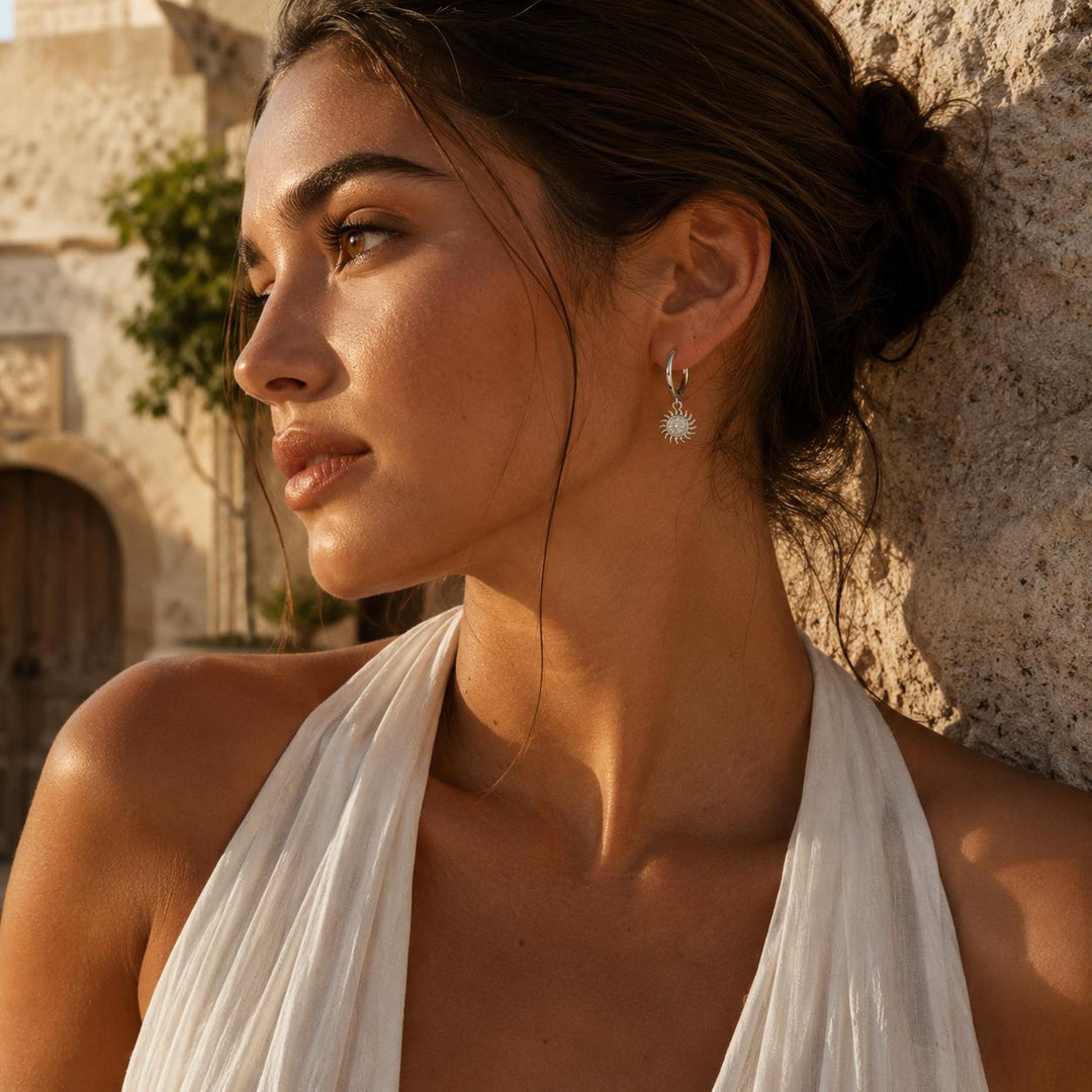 Pendientes Charms Sol Radiante