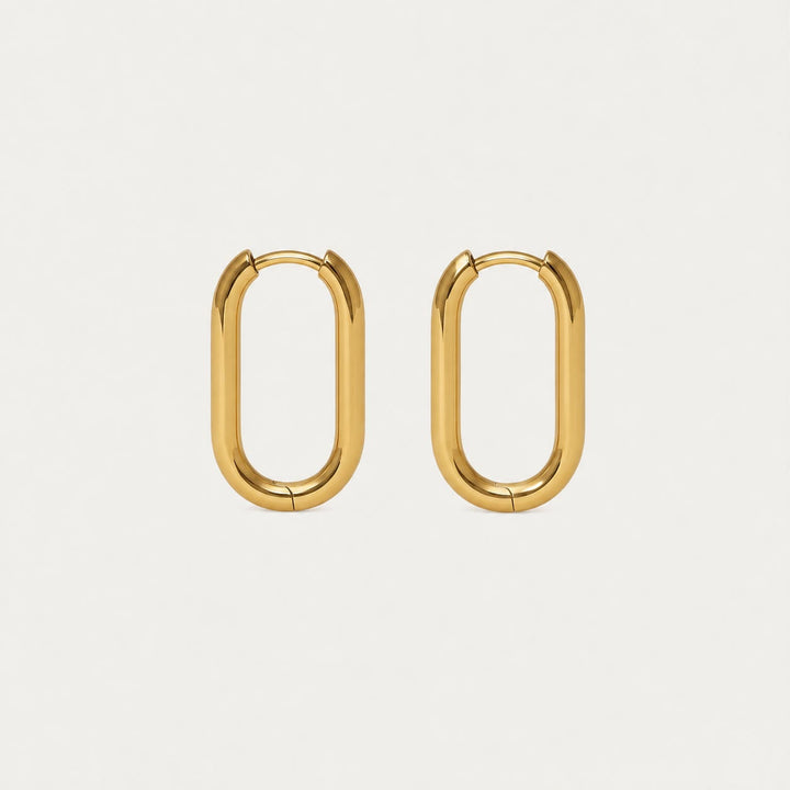 Pendientes Signatur Oval Hoop