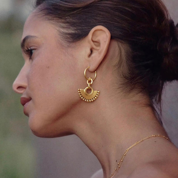 Pendientes Aurora abanico