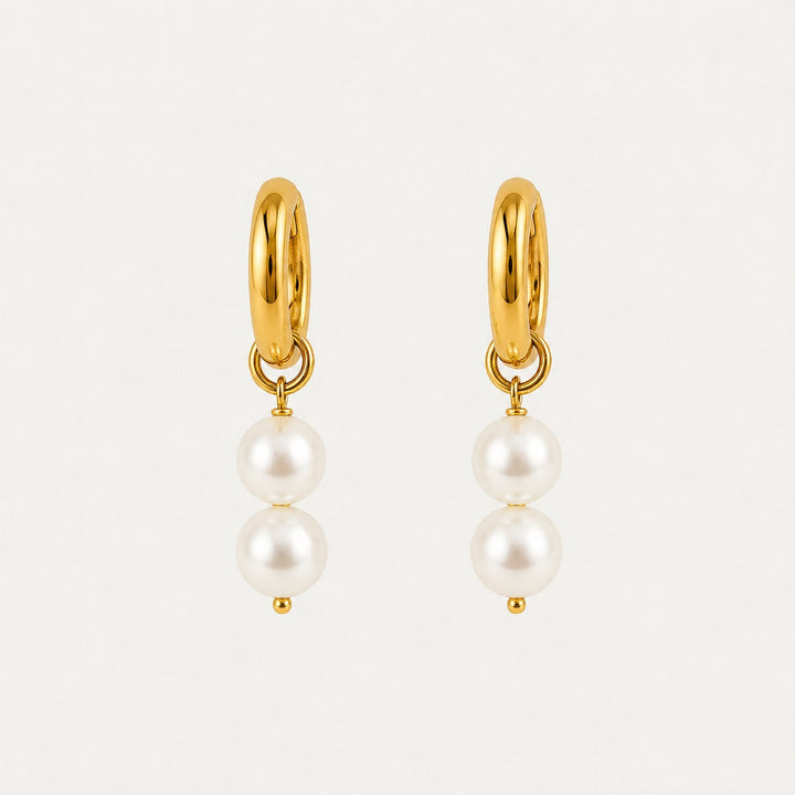 Pendientes Huggie Perlas Serenas