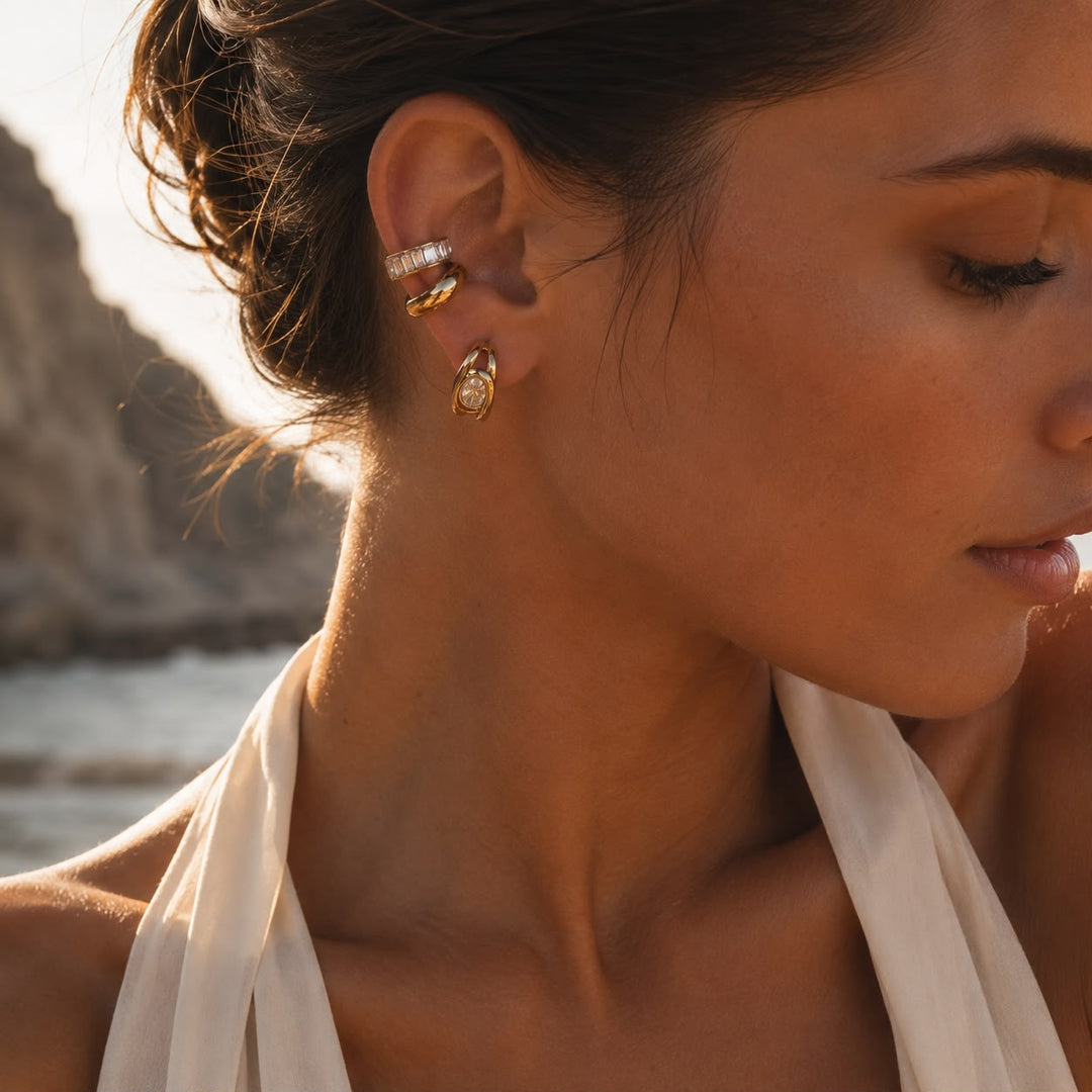 Conjunto de Pendientes Aurora Gold