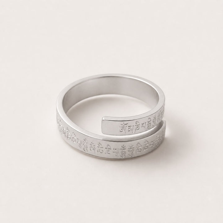 Anillo Abierto Grabado Armonía