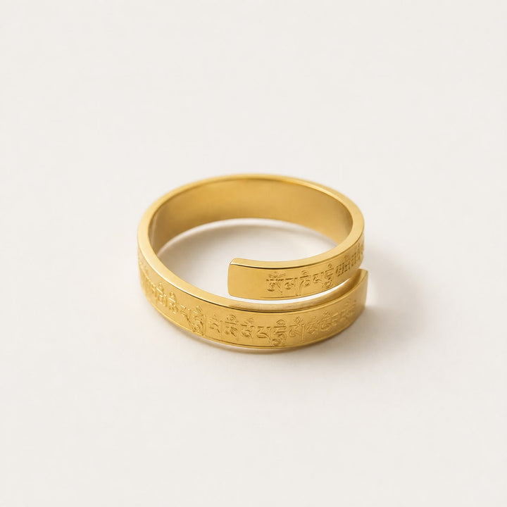 Anillo Abierto Grabado Armonía