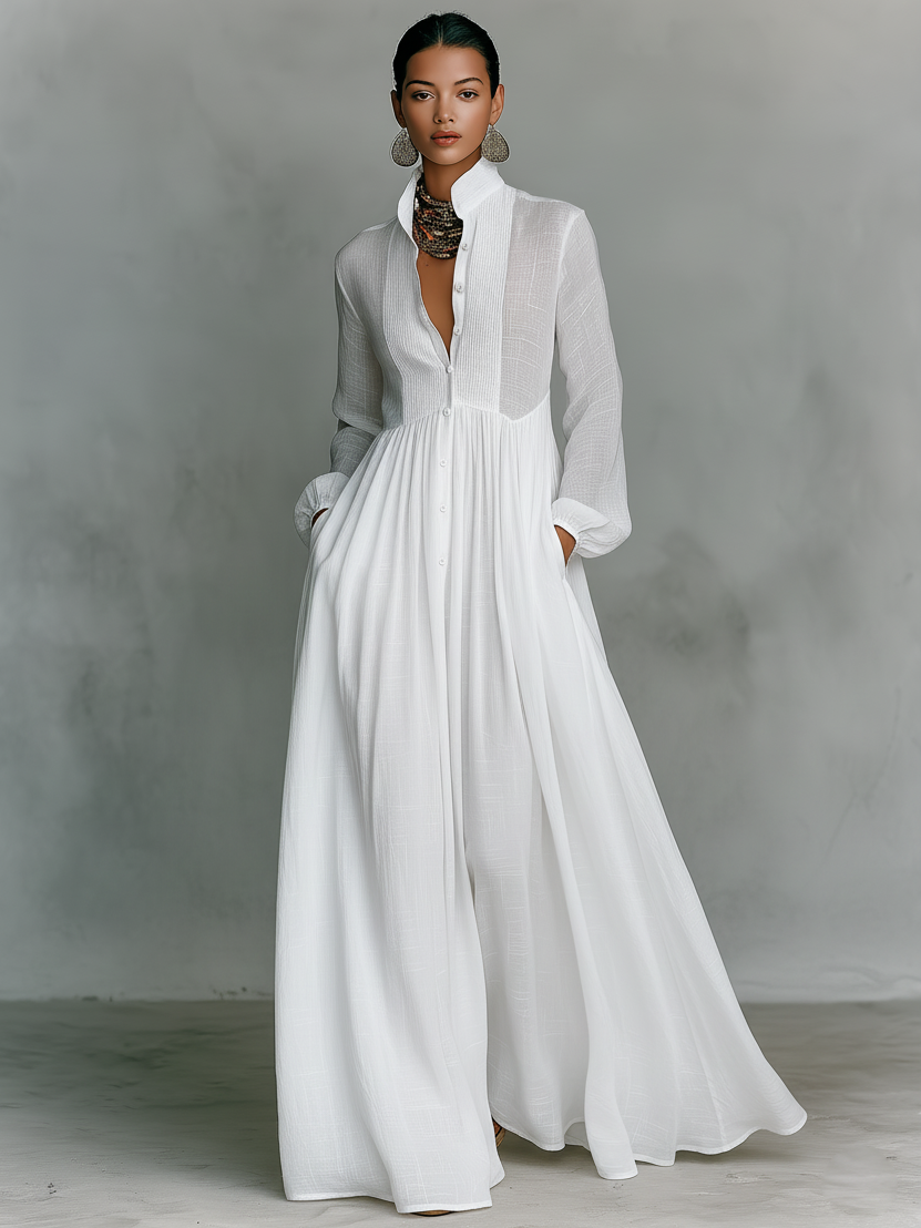 Ropa Maxi Patchwork Cuello Alto
