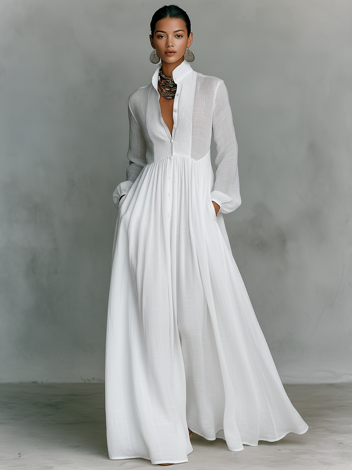Ropa Maxi Patchwork Cuello Alto