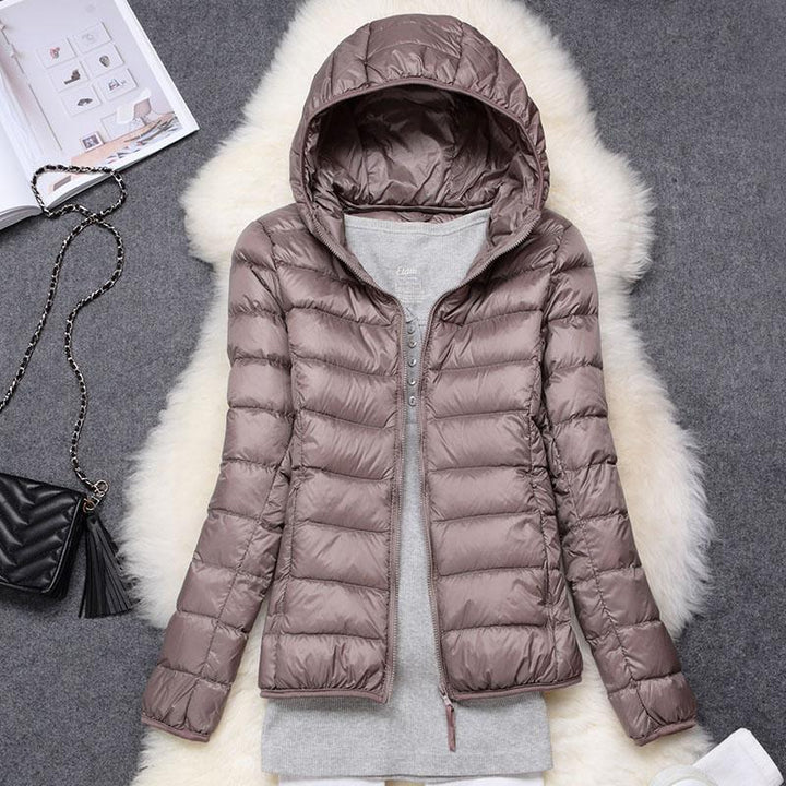 Nathalie | Chaqueta de plumón para mujeres con capucha