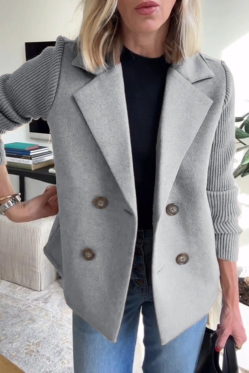 Amora - Chaqueta Elegante con Mangas de Punto