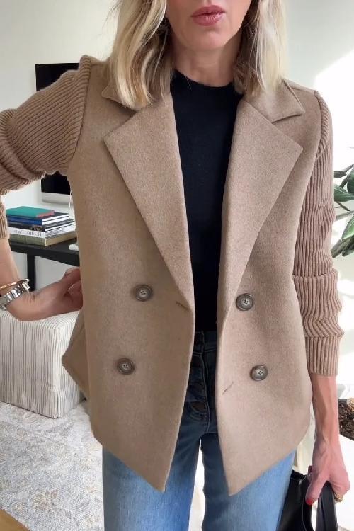 Amora - Chaqueta Elegante con Mangas de Punto