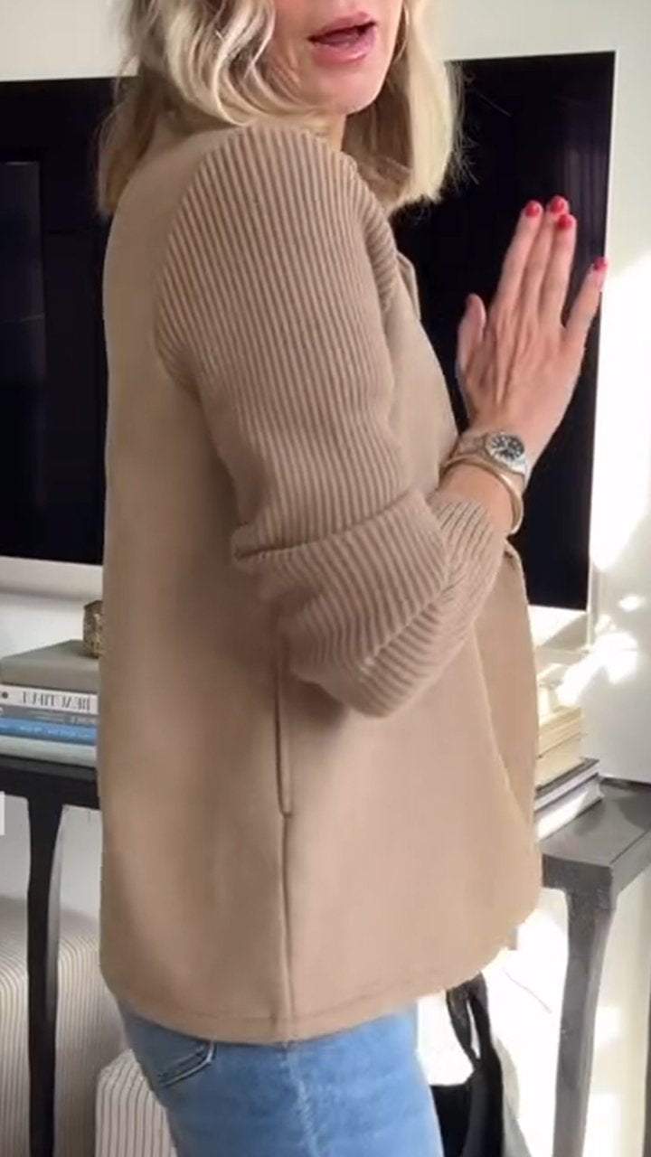 Amora - Chaqueta Elegante con Mangas de Punto