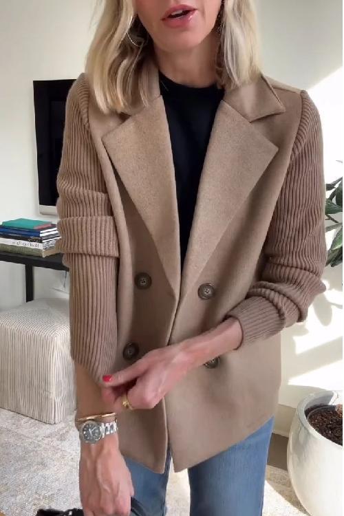 Amora - Chaqueta Elegante con Mangas de Punto