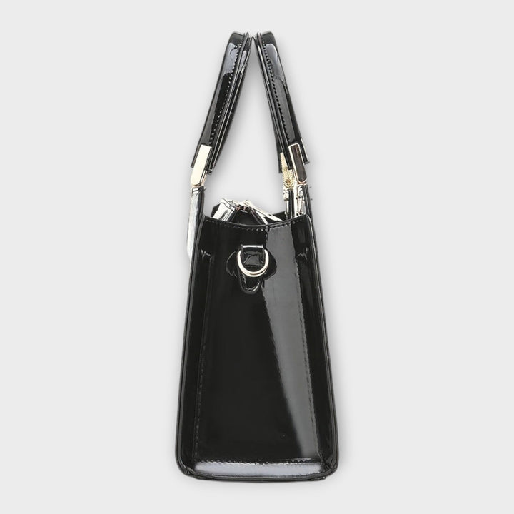 Maison Verdelle - Bolso de mano con estampado de cocodrilo brillante