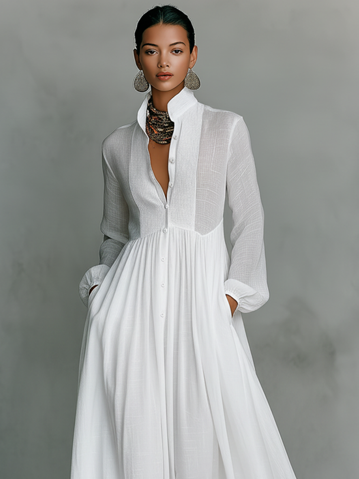 Ropa Maxi Patchwork Cuello Alto